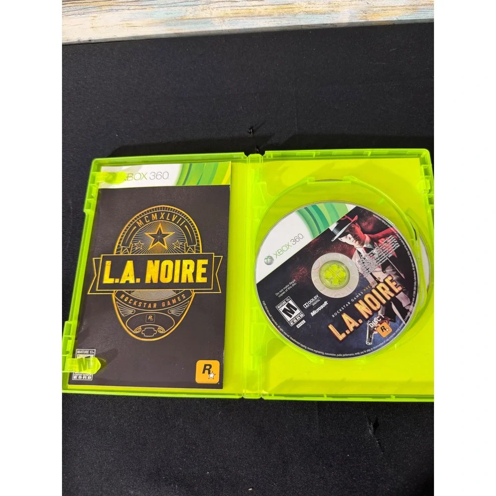Rockstar Games L.A. Noire Xbox 360 NTSC Excellent 3-Disc‎ Manual Included